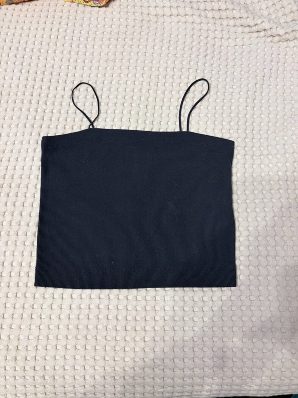 AE Striped Bungee-Strap Crop Cami